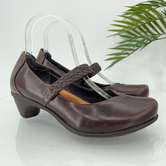 NAOT Forward Mary Janes Women's 6 37 Brown Leather Low Heel Comfort Shoes - Picture 3 of 14
